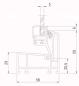 Preview: Kellerfenster braun 80 x 40 Einfachverglasung mit Komplett Set Sicherheitsstange